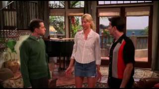 Two And A Half Men 1x15 Round One To The Hot Crazy Chick 1 [upl. by Niac]