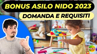 BONUS asilo nido 2023 👶 importi domanda e requisiti [upl. by Quackenbush]