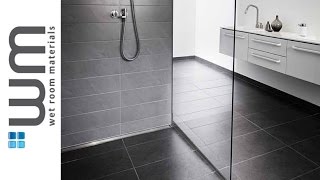 How to install a wet room and linear centre drain installation [upl. by Wall]