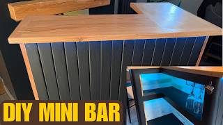 AMAZING Home Bar Build Under 200 This DIY Mini Bar Can Be Yours Creative Uses for Wood Pallets [upl. by Raffo515]