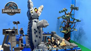 Mosasaurus Feeding Show Scene In Lego Jurassic World [upl. by Eannej261]