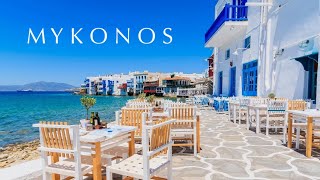 MYKONOS ISLAND Greece  Highlights capital beach clubs kite surf amp sunsets [upl. by Amelie727]