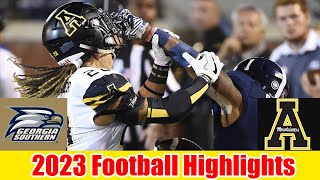 Appalachian State vs Georgia Southern GAME HIGHLIGHTS HD  NCAAF Week 12College Football 2023 [upl. by Stanhope]