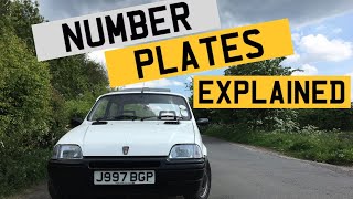 UK Number Plates Explained [upl. by Ecnarretal]