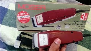 Moser Trimmer 1400 Original review in Hindi [upl. by Birdella]