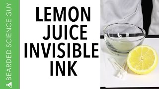 Lemon Juice Invisible Ink Chemistry [upl. by Damas105]