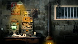 Creepy Bunker Ambience  Rain amp Wind Sounds 3 hours 4k [upl. by Sephira]