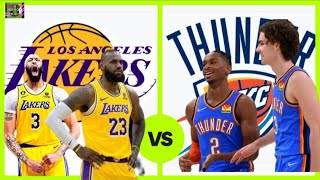 LAKERS VS OKC LIVE SCORE  NBA SAESON 2023 [upl. by Chiarra]