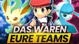 Das waren EURE TEAMS für Pokemon Strahlender Diamant und Leuchtende Perle [upl. by Ahilam959]