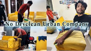 Urban Company se Sofa dry clean mat krwana  sofa dry clean in home  Diwali home safai vlog [upl. by Redmer]