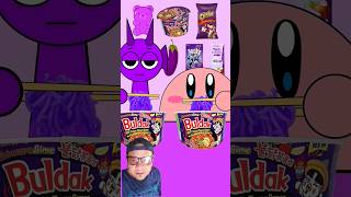 KIRBY VS DURPLE INCREDIBOX SPRUNKI PURPLE FOOD EMOJI ASMR MUKBANG funny animation shorts [upl. by Dupre266]