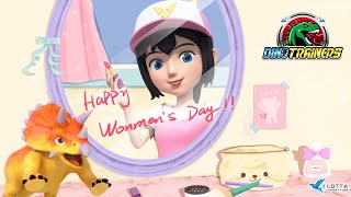 DinoTrainers👑Laura Special Compilation  Girl Power  Happy Womens Day  Dinosaur  Kids Cartoon [upl. by Aimerej249]