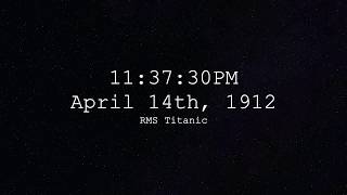 Titanic Real Time Sinking With Morse Code [upl. by Narmi860]