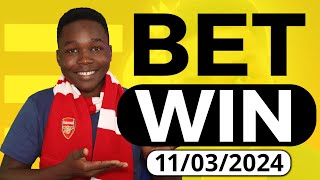 FOOTBALL PREDICTIONS TODAY 11032024 SOCCER PREDICTIONS TODAY  BETTING TIPS footballpredictions [upl. by Matrona216]