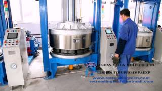 Conical segment mold curing press ZS Series for tire retreadingremolding [upl. by Ellerahs]