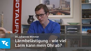 Lärmbelästigung  wie viel Lärm kann mein Ohr ab  Dr Johannes Wimmer [upl. by Airdnola]