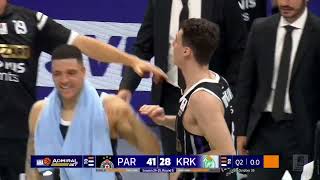 AdmiralBet ABA League 202425 highlights Round 6 Partizan Mozzart Bet – Krka 26102024 [upl. by Yaresed]