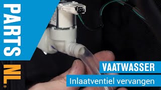 Inlaatventiel vervangen van vaatwasser PartsNL uitleg [upl. by Eico]