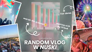 WEEKLY VLOG park date fair date mariah the scientist concert 🧪🎀 [upl. by Anuahs308]