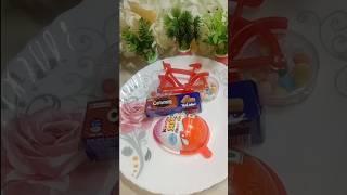 Kinder Joy Box With Caramilk And Cycle Gems Chocolate Popsicle 🍡shorts shortsviral viral [upl. by Raclima362]