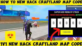 1v1 Hack Craftland Map Code🤯auto headshot Watch full video 💯wait for end✅  freefire craftland [upl. by Ordway]