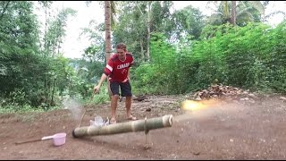 A Day of Explosions  The Filipino Bamboo Cannon Lantaka [upl. by Hazem]