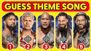 Guess WWE Superstars by Their Current Theme Songs 🎶✅🔊 [upl. by Tratner405]