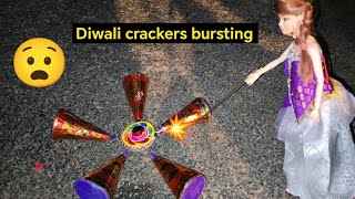 Barbie doll Diwali crackers burstingDoll Diwali celebration Barbie show tamil [upl. by Anelys508]