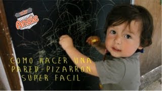 COMO HACER UNA PAREDPIZARRON SUPER FACIL [upl. by Spiers]