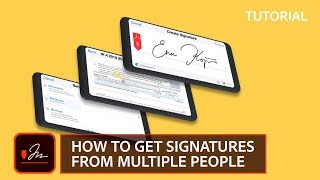 How to get signatures from multiple people Adobe Sign tutorial [upl. by Nogem]