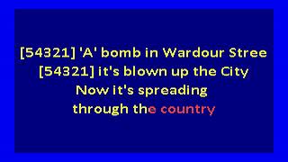 Jam  A Bomb in Wardour Street karaoke [upl. by Ynnej]