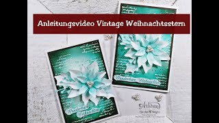 Stampin Up Vintage Weihnachtsstern [upl. by Ezechiel]