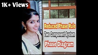 REDUCED PHASE RULE TWO COMPONENT SYSTEM CHEMICAL THERMODYNAMICS  ENGINEERING CHEMISTRY [upl. by Dich770]