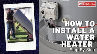 How to Install a Water Heater  Stepbystep [upl. by Ahsakat]