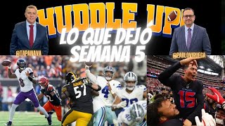 HuddleUP Lo que dejó la Semana 5 NFL TapaNava amp PabloViruega [upl. by Kawasaki]