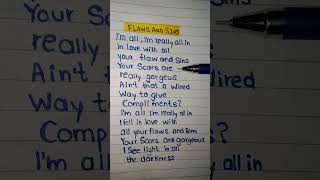 Flaws and Sins  Juice WRLD HANDWRITTEN LYRICS  juicewrld 999 hiphop rap lyrics shorts [upl. by Heydon408]