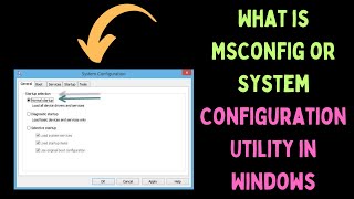 What is MSConfig or System Configuration Utility in Windows 11 [upl. by Acisey51]