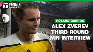 Alexander Zverev Reflects on Dramatic 5th Set Comeback  2024 Roland Garros 3rd Round [upl. by Esaele620]