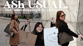 AShUSUAL ITALY HAUL SHOPPING FOOD TRIP FLYING HOME  ASHLEY SANDRINE [upl. by Unders921]