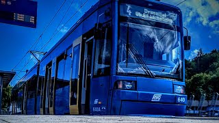 Straßenbahn in Kassel  Der 8 NGTW  plus Beiwagen [upl. by Uriel]