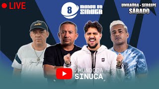 HOJE TEM BAIANINHO VS MAYCON  MUNDO DA SINUCA AO VIVO DE SERGIPE [upl. by Hatokad]