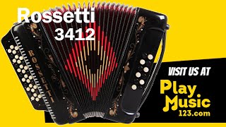 Rossetti Button Accordion 34 Treble Keys 12 Bass 3 Switch  Sound Features by PlayMusic123com [upl. by Eugen876]