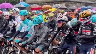 Tre Valli Varesine 2024  Rain wind terrible weather in Lombardy the race shortened [upl. by Liek]