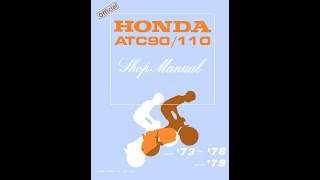 Manual Triciclo Honda ATC 90 Taller  Pesciarelli [upl. by Nnylarej]