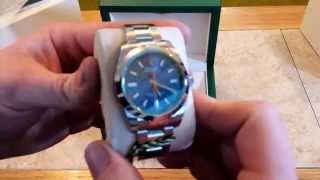 Rolex Z Blue Milgauss Unboxing and Review [upl. by Audi115]