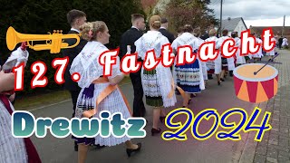 127 Fastnacht in Drewitz 2024 brauch tradition [upl. by Ahsuat328]