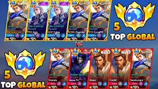 5v5 All Global Alucard  Who is the Real King of Alucard  Super Intense Lifesteal Battle 🤯🔥 [upl. by Sontich]