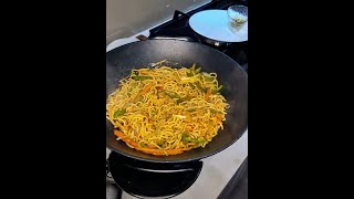 Indo Chinese vegetarian noodles 5 minutes recipe 🍜 [upl. by Amme]