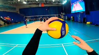 Volleyball first person  Wing Spiker  Highlights  VC Fakel POV [upl. by Nylyak]