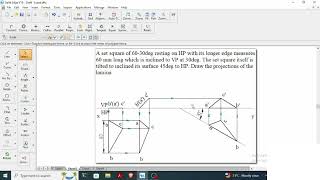 computer aided engineering drawing projection of planes [upl. by Aredna]